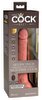 7"Vibrating + Dual Density Silicone Cock m/fjernkontroll