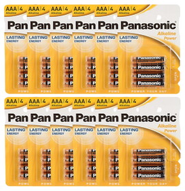 Panasonic 12 x 4 AAA batterier