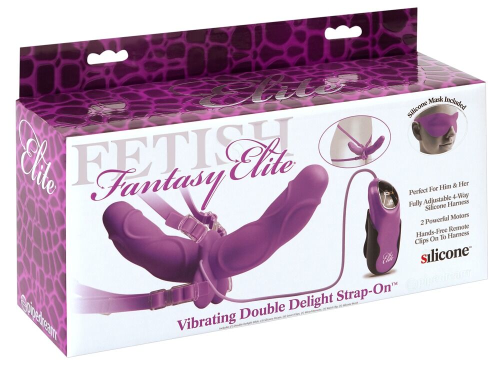 Vibrating Double strap-on