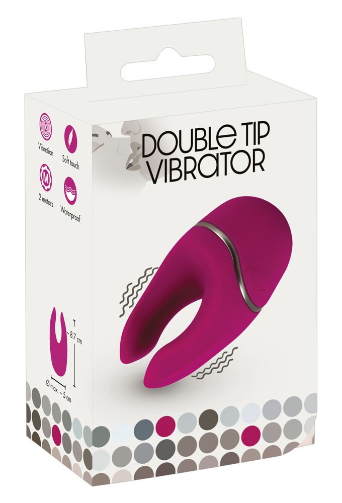 Double Tip utvendig vibrator
