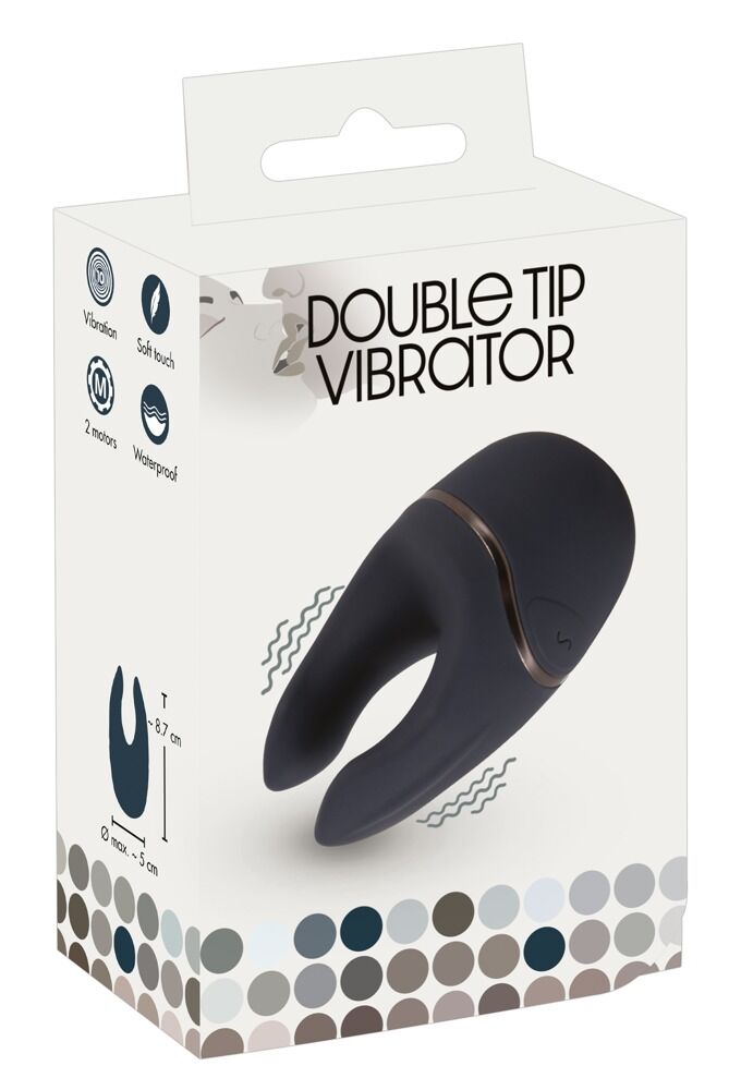 Double Tip utvendig vibrator